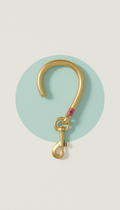 Brushed Metal Leash With Clip Lock