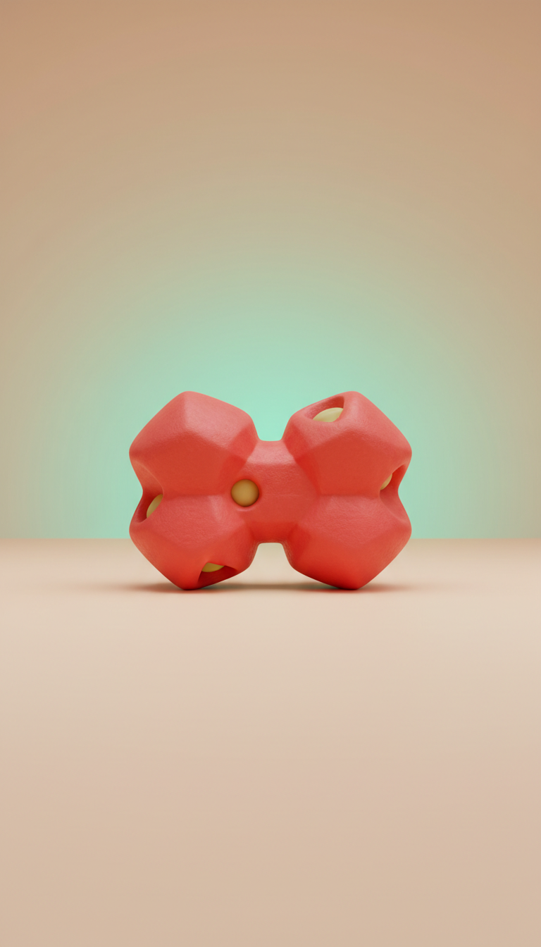 Coral Red Design Pet Toy